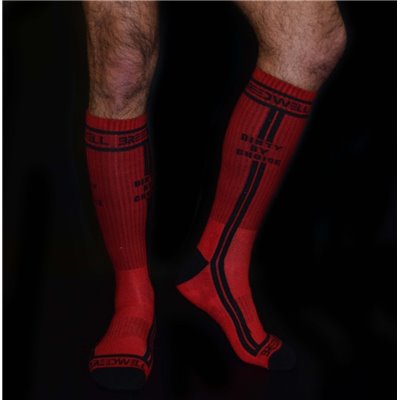 BREEDWELL Dirty By Choice"" Socks (Red)