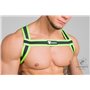 MASKULO - Bulldog Elastic Harness Neon Green