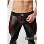 MASKULO - Color-Under Men's Fetish Leggings Zipped Rear Red