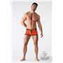 MASKULO - BeGuard Swimming Trunks with Zip Imitation on the Front Orange