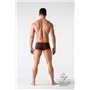 MASKULO - BeGuard Swimming Trunks with Zip Imitation on the Front Brown
