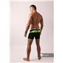 MASKULO - Men's Fetish Shorts Codpiece Zipped rear Neon Green