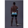 MASKULO - Men's Fetish Shorts Codpiece Zipped rear Neon White