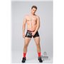 MASKULO - Men’s Fetish Leatherette Shorts Red