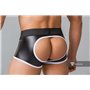 MASKULO - Fetish Trunks Mesh Codpiece Open Rear White