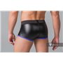 MASKULO - Fetish Trunks Mesh Codpiece Zippered Rear Royal Blue