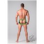 MASKULO - Fetish Trunks Codpiece Open Rear Neon Green