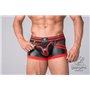 MASKULO - Fetish Trunks Codpiece Zippered Rear Red