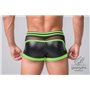 MASKULO - Fetish Trunks Codpiece Zippered Rear Neon Green