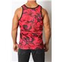 Foxhole Camo Mesh Tank Top Red