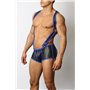 Gunner Lace Up Jock Trunk Blue