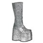 Stack Platform Boots Silver 7"