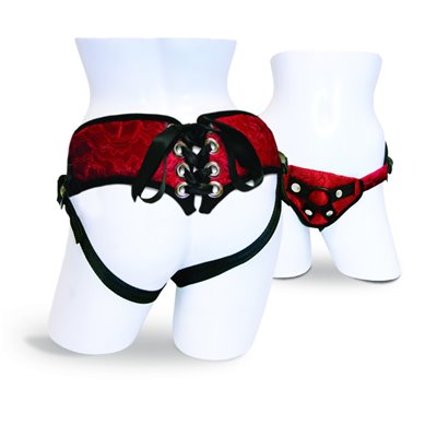 Sportsheets - Red Lace Corsette Strap-On