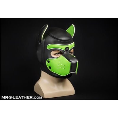 Mr-S Neoprene Puppy Hood: Lime Green